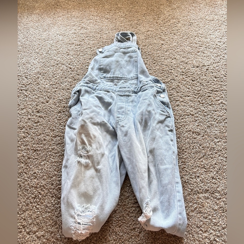 Pacsun Light Wash Overalls Size S